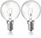 Caldarax 2 Stück Backofenlampe E14 G50 AC 230V, Bis 300°C Hitzebeständiges, 2700K Warmweiß Herd-birne, 50mm x 77mm, Dimmbar Globe Klar Lampen, Backofen Glühbirne E14 für Ofen, Tischlamp