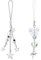 2 Pièces Porte-Clés Mignons pour Téléphone Portable Y2K Pendentif Étoile Bleue Courte Pendentif pour Sac Porte-Clés Y2K pour Téléphone Portable Sac Appareil Photo Pendentif Décoration
