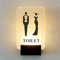NIUOIOU Wandmontiertes LED-Schild, Toilettenschild, Damen, Herren, Herren, Damen, Badezimmer, Beleuchtetes, Kantenbeleuchtetes Schild, Toilettenschilder Für Büro,A