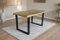 SAM Esstisch Cali | 120 x 80 cm | Akazienholz massiv | Farbe: Eiche | U-Gestell Metall Schwarz | Massivholz mit Baumkante | pflegeleichter Baumkantentisch/Esszimmertisch