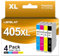LOFBLAT 405XL Druckerpatronen Kompatibel für Epson 405 XL Patronen für Workforce Pro WF-4820 WF-3820 WF-4830 WF-3825 WF-4825 WF-7840 WF-7830 WF-7835 Drucker (4er-Pack, Schwarz, Cyan, Magenta, Gelb)