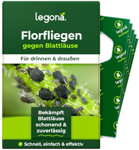 Legona Florfliegenlarven gegen Blattläuse, 5 Träger, Einzellieferung | Präventivbehandlung gegen Blattlausbefall, Thripse und Schmierläuse