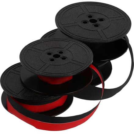 SHOWERORO 2 Stück Farbbandtinte für Schreibmaschinen Schreibmaschinenfarbband Verbrauchsmaterialien für Drucker Langhantelbürste Thermal -Quittungspapier TZE Pos-Band Nylon