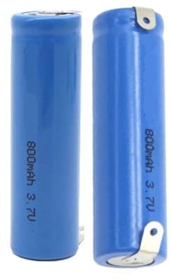 ZMLMAJJ Batteria di Ricambio da 800 mAh (2/3 Pezzi), for Spazzolino Elettrico - Compatibile con Oral-B IO6 IO IO9 IO8 8N Tipo 3758 3759 3753(2pcs Battery)
