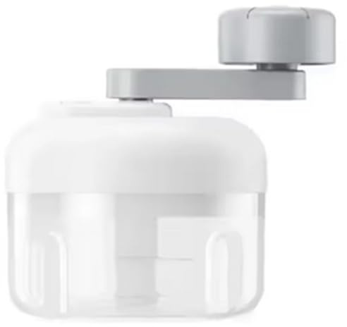 Fegtrtyoa Multifunktionales Hand-Kurbel-Lebensmittel-Hubschrauber Mincer Werkzeug Gemüse Slicer Kleine Küchenmaschine Knoblauchküche Gadgets 100 Ml