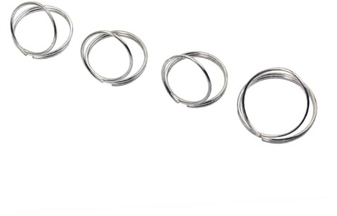 Gitarren Fingerplektrum Ring aus Legierung, Silber | Ringförmig, für Gitarre und Bass Beim Spielen, Ergonomische Form, 4 Stück-pack