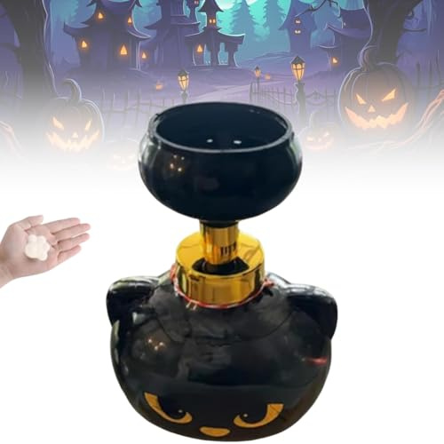 Pawprint Magic Black Cat Paw Soap Dispenser, Katzenpfoten-Schaumseifenspender, süße Katzenpfoten-Blumen-Schaumseifen-Pumpflaschen, erzeugt nachfüllbaren Pfotenschaum(1pcs)