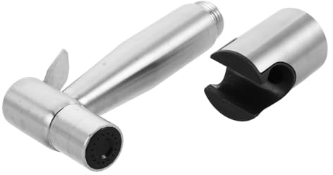 Angoily Tragbarer Edelstahl Toilettensprüher Bidet Handbrause mit Halter Platzsparend Effizient für Stoffwindeln und Badreinigung Multifunktional für Wohnmobile und Badezimmer