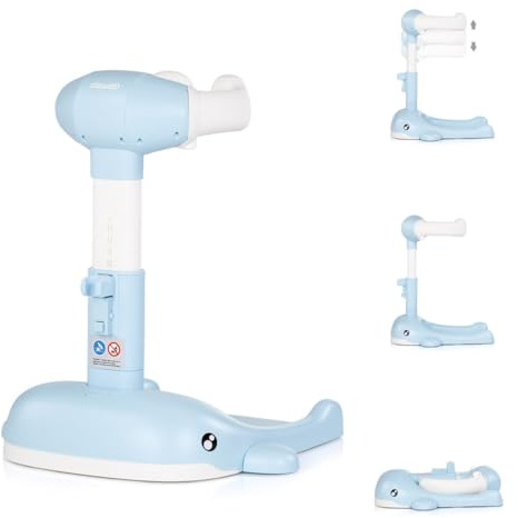 Chipolino Babybadeständer, Duschhilfe Wal faltbar höhenverstellbar Duschhalter blau