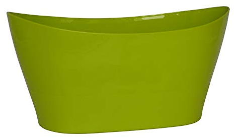 PP Plastic Pflanzschale Lemongrün Oval 27cm x 12,5cm H14cm Pflanzgefäß Kunststoff