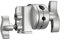 Neewer Multi Functional Heavy Duty 2.5-inch Grip Head Swivel Head Holder Mounting Adapter for Light Stand, Extension Boom Arm and Other Photographic Equipment with 1/2,1/4,3/8,5/8-inch Mount (Silver)
