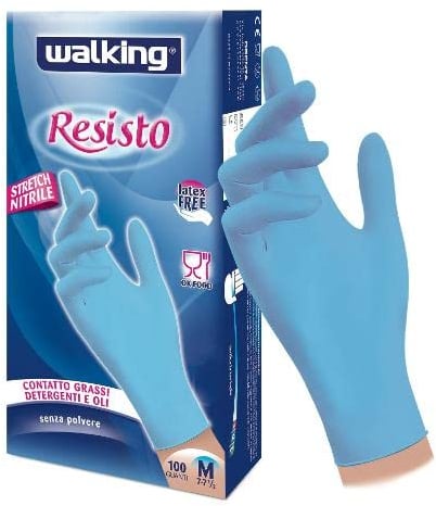 Walking Webazar GUANTO IN NITRILE RESISTO USA E GETTA 100 PEZZI MISURA LARGE 8-8 1/2