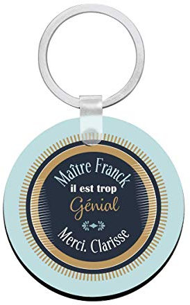 Cadeau maître - Porte clés à personnaliser avec prénons MAÎTRE génial - cadeau personnalisé maître - idée cadeau pour maître