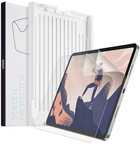 ESR 2 Stück Paper Feel Schutzfolie für iPad Pro 12,9 Zoll (2022/2021/2020/2018), Schreiben und Zeichnen wie auf Papier, dünn und reaktionsschnell, Einfache Anbringung, Matte Oberfläche