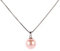 Regalo di collana in argento con pendente di perle rosa coltivate d'acqua dolce da 10 mm per donne ragazze