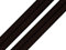 maDDma 1m Falzgummi 20mm Faltgummi elastisches Einfassband Schrägband Saumband Farbwahl, Farbe:Dunkelbraun