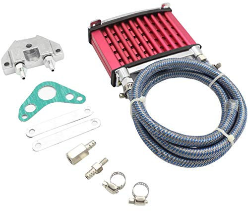Radiatore di raffreddamento radiatore olio motore universale Namvo per 50cc 70cc 90cc 110cc 125cc Dirt Pit Bike ATV rosso