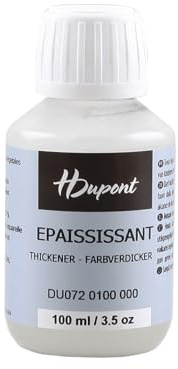 H DUPONT DU0720100000C - 1 Bottle of Liquid Thickener for Silk Painting - Pot 100 ml - Promotes Ease of Silk Painting Techniques - Manufactured in Belgium