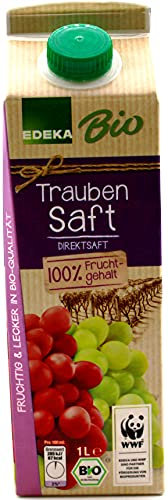 Edeka Bio Traubensaft, 8er Pack (8 x 1 l)