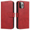 LOLFZ Wallet Case for iPhone 13 Pro, Vintage Leather Book Case with Card Holder Kickstand Magnetic Closure Flip Case Cover for iPhone 13 Pro - Red