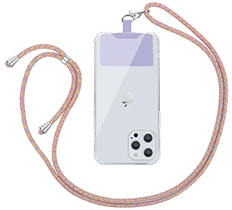 Vauki Cordón para Universales Celular Teléfono Cadena, Correa de Cuello Cuerda para Móvil Colgante Nylon Ajustable Desmontable para la Mayoría de los Teléfonos para iPhone Samsung Xiaomi