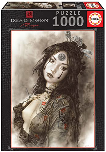 Educa 19267, Dead Moon, Luis Royo, 1000 Teile Puzzle für Erwachsene, Fantasy, Illustration