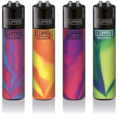Clipper Feuerzeug 4er Set: (Nebula Mix #1)