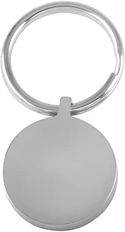 SUPPL Runder Schlüsselanhänger Edelstahl Schlüsselanhänger Schlüsselanhänger Pet Paw Printed