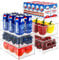 changshengda Fridge Storage Organisers - 6 Pack (3 Medium, 3 Large) Fridge Organisers, Fridge Organisers for Pantry, Freezer, Cabinet, Drawer