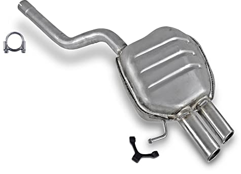 ATEC Germany Auspuff Schalldämpfer Set 1x Endschalldämpfer, mit Montagematerial Kompatibel mit SKODA OCTAVIA 2 (1Z3) (1Z5), VW GOLF 5 (1K5) (AJ5), JETTA III (1K2)