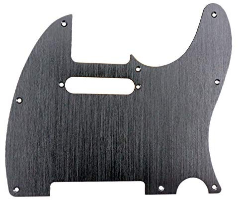 Dasertoe Gitarre Pickguard für Standard-Schlagbrett, 8 Löcher, Metall, Schwarz