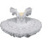 OTMYIGO Professionelles Ballett-Tutu für Mädchen, weißes Schwanensee-Wettbewerbskleid und Damen-Party-Tanzkostüme, Ballett-Tutu-Rock, Skaten, Tanzkleidung, Ballerina-Outfit,D,XXL
