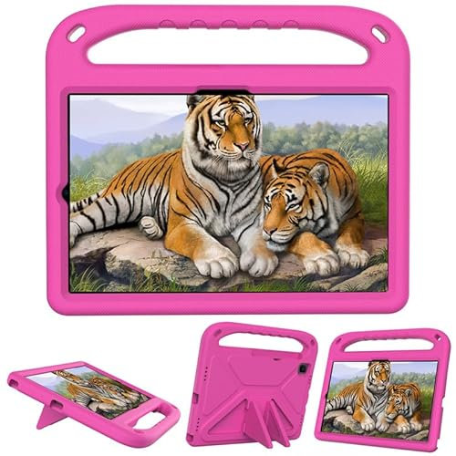 Kinderhülle für Samsung Galaxy Tab S5e 10.5 (2019) SM-T720/T725, Eva-Schaum, leicht, stoßfest, robust, Tablet-Cover mit Griff Ständer Hülle für Kinder freundlich, Rosa