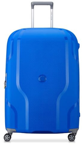 DELSEY PARIS - Clavel – großer Koffer Hartschale, recyceltes und recycelbares Material – 70 x 47 x 28 cm – 84 Liter – M – Blau Klein, Blau Klein, M, Koffer und starr mit drehbaren Rädern