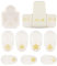 Vaessen Creative Stanzer Set - Motivstanzer - Weihnachten - 9 Stück - Tonpapier und Bastelmaterial bis zu 250 g/m² - zum Basteln Mit Papier und Scrapbooking, Weiß-Gold