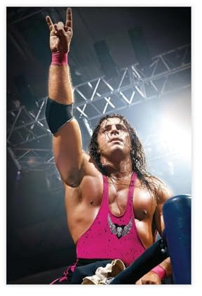 MEZUMI Bret Hart Wrestler Leinwandposter Schlafzimmer Dekor Sport Landschaft Büro Zimmer Dekor Geschenk Unrahmen-Stil 30 x 45 cm