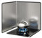 Paraschizzi Cucina Pieghevole,Acciaio Inox Parete Cucina Protezione Antigrasso Protezione Schizzi di Olio per Cucine a Gas e Padella (30 x 30 cm)
