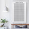 Wandwochen-Kalenderdrucke - 4000 Wochen My Life In Weeks Poster | Life in Weeks-Wandkalender | Wandleben in Wochen Poster | Multifunktionale Wanddekoration für Küche, Wohnzimmer, Arbeitsbereich