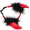 BCOATH 2pcs Pet Headwear Dog Halloween Devil Horns Headband Adorable Dog Headdress for Birthday Holiday Events Safe for Pet Skin