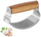 JASTOO Presse-ail, coupe-ail en bois massif, bascule en acier inoxydable, passe au lave-vaisselle, design innovant, ustensile de cuisine, facile à utiliser et à nettoyer