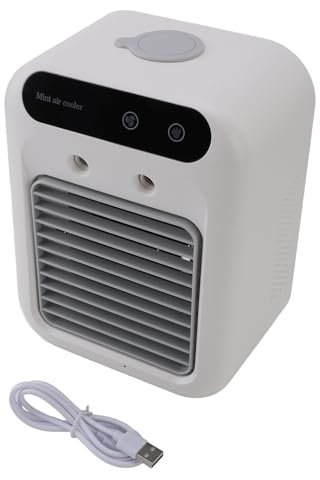 Climatiseur Portable, Ventilateur de Refroidissement Professionnel, Petit Refroidisseur D'air économe en énergie avec Réservoir D'eau de 500 Ml, pour Maison, Bureau, Camping-car