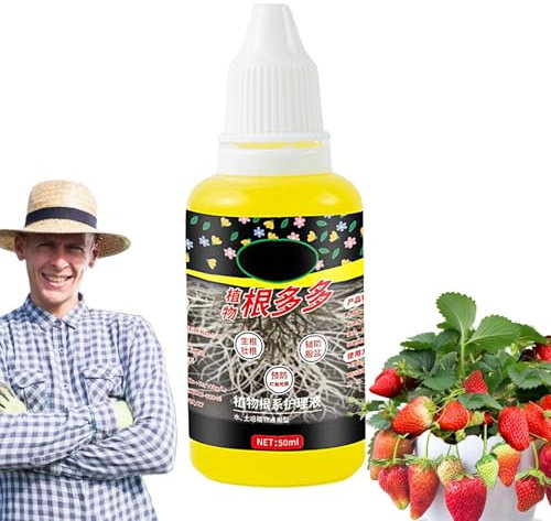 Wurzelstimulator – Wurzelwachstumsstimulans | 50 ml Wurzelverstärker für schnelle Wurzelbildung, schnell wachsendes Wurzelmittel für Pflanzenstecklinge, Wurzelverstärker für Vermehrung, Umpflanzung