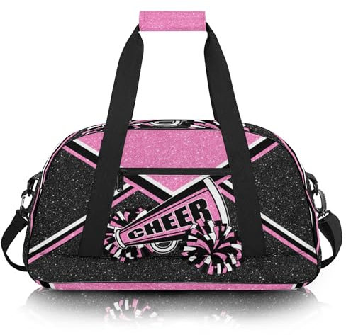 Turnbeutel für Cheerleader, Cheer Duffle Bag für Frauen, Handgepäcktasche, Weekender-Tasche, Reisetasche, Cheerleading-Duffel Bag, Pink