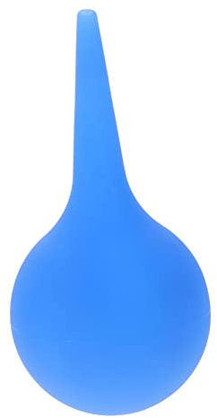 Ohrreinigungsbirne 75ml aus Gummi Blau für Erwachsene | Toner und Staub Entfernen, Glatte Spitze, Sicherer Griff, Präzise Kontrolle, Schonende Anwendung