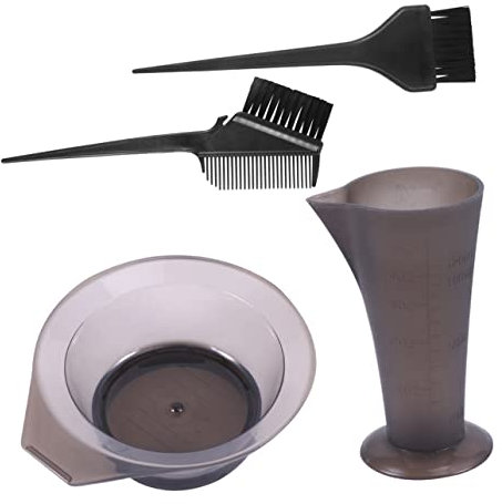 Healvian Kit de Teñido de Cabello Profesional con Cuenco Jarra Medidora y Brochas Herramientas de Coloración para Salón y Hogar