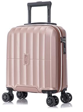 CELIMS - Valise Cabine 45x36x20 EasyJet et +65 compagnies Aériennes | Bagage Cabine | Bagage à Main | Double roulettes 360° | Ultra-Léger 2,2 kg | Ideal Low Cost | Rose Gold