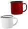 Cabilock 2 Pz Bicchiere Di Vino Retrò Piatti Da Campeggio Smaltati Tazze Da Tè Bicchieri Da Vino a Stelo Lungo Tazza Da Caffè a Doppia Parete Tazza a Doppia Parete Idro Rosso Ferro Da Stiro
