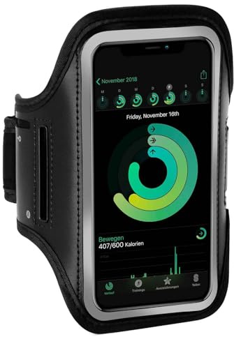 ONEFLOW Workout Case für Google Pixel 9a Sportarmband zum Joggen mit Touch Fenster, Handy Armband für Sport und Outdoor, Handyhalterung für den Arm, Lauftasche Jogging, Schwarz