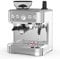 Garvee Macchina per Caffè Espresso Professionale con Macinacaffè Integrato e Schiumatore Latte, 15 Bar, Serbatoio 2.3 L, Acciaio Inox - Ideale per Cappuccino e Caffè in Grani