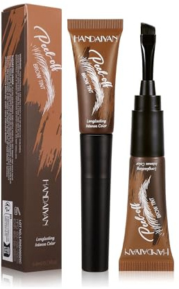 Chocolate Augenbrauen Pomade, wasserdichtes Augenbrauen-Gel, Augenbrauen-Pomade mit Pinsel, langanhaltend, für dichte und natürlich aussehende Augenbrauen-1